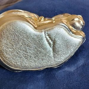 Judith Leiber Gold kitty cat